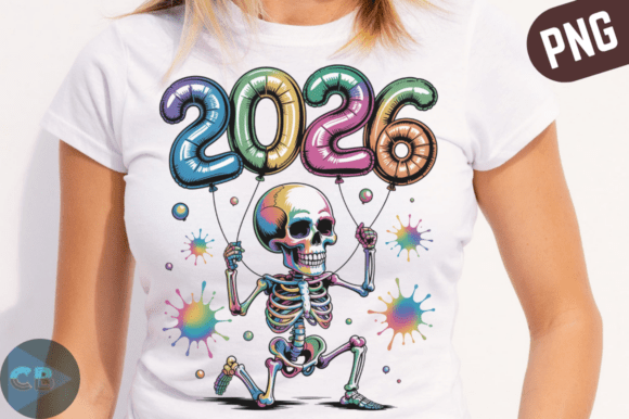 Essential New Years 2026 Sublimation PNG Design
