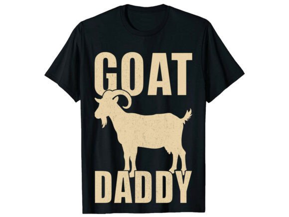 Goat Daddy Silhouette: A Bold Farm Animal Design