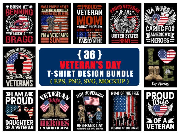 Honor Service with a Complete Veteran's Day Design Bundle