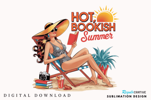Hot Bookisg Summer Sublimation Design: Creative Assets for Visual Impact
