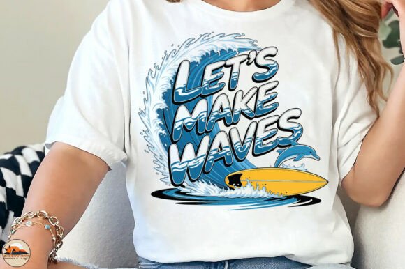 Let's Make Waves: A Summer Shirt Design for Dynamic Branding