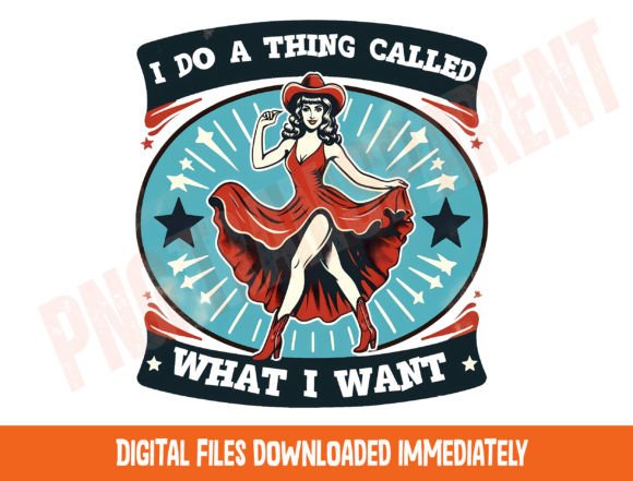Retro Cowgirl PNG: Western Girl Shirt Design