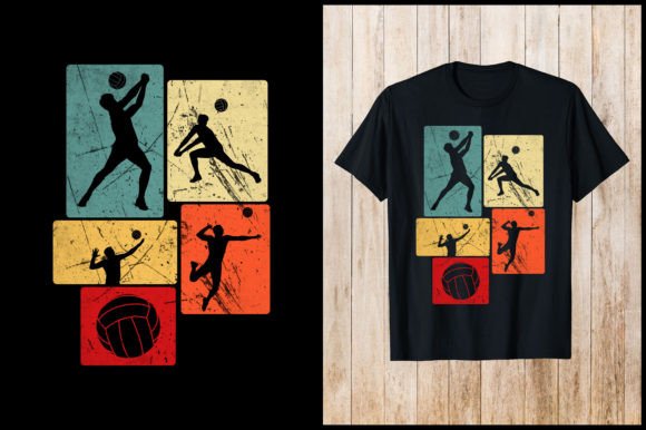 Volleyball Retro T-Shirt Design: A Timeless Asset